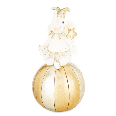 Figurka - słoń na piłce 18,5x9,5x9,5 cm CIRCO-2