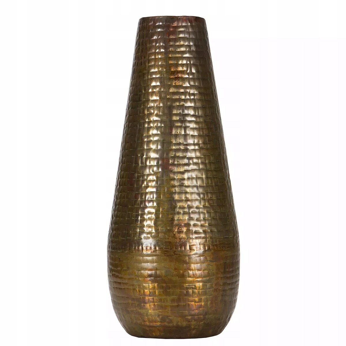 WAZON PODŁOGOWY WYSOKI DUŻY 56cm ZŁOTY NA GAŁĘZIE TRAWĘ DO SALONU DOMU