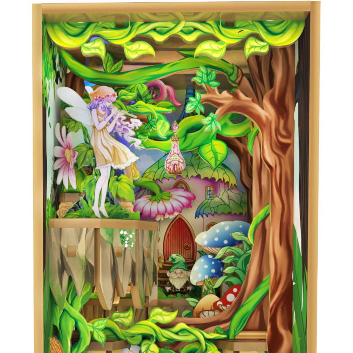 Miniaturowy domek Book Nook - Leśne elfy