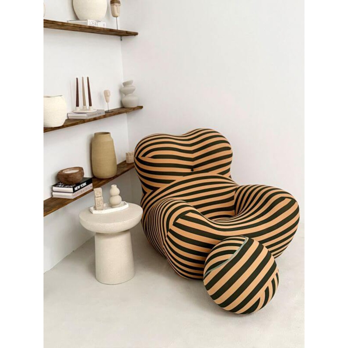 Fotel Valerian Beż/Czarny