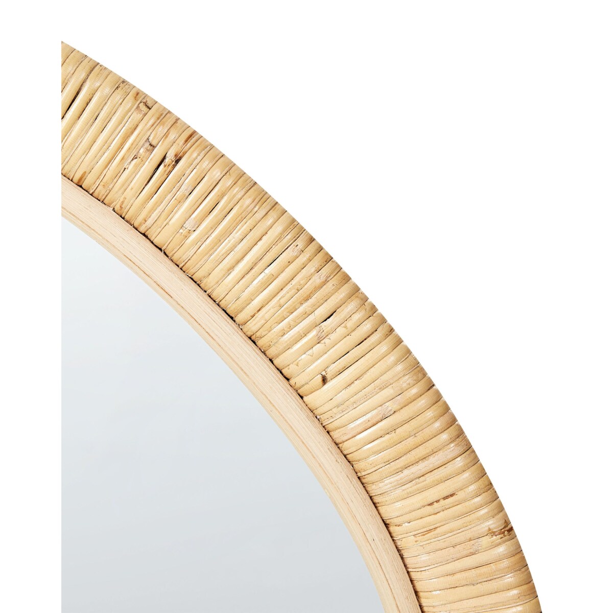 Lustro ścienne rattanowe 50 x 60 cm jasne ZAATARI