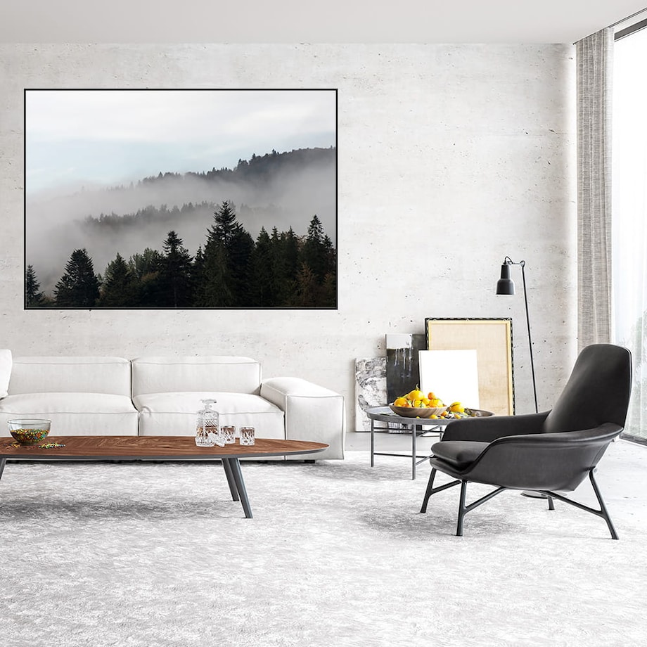 plakat zamglony las 30x40 cm