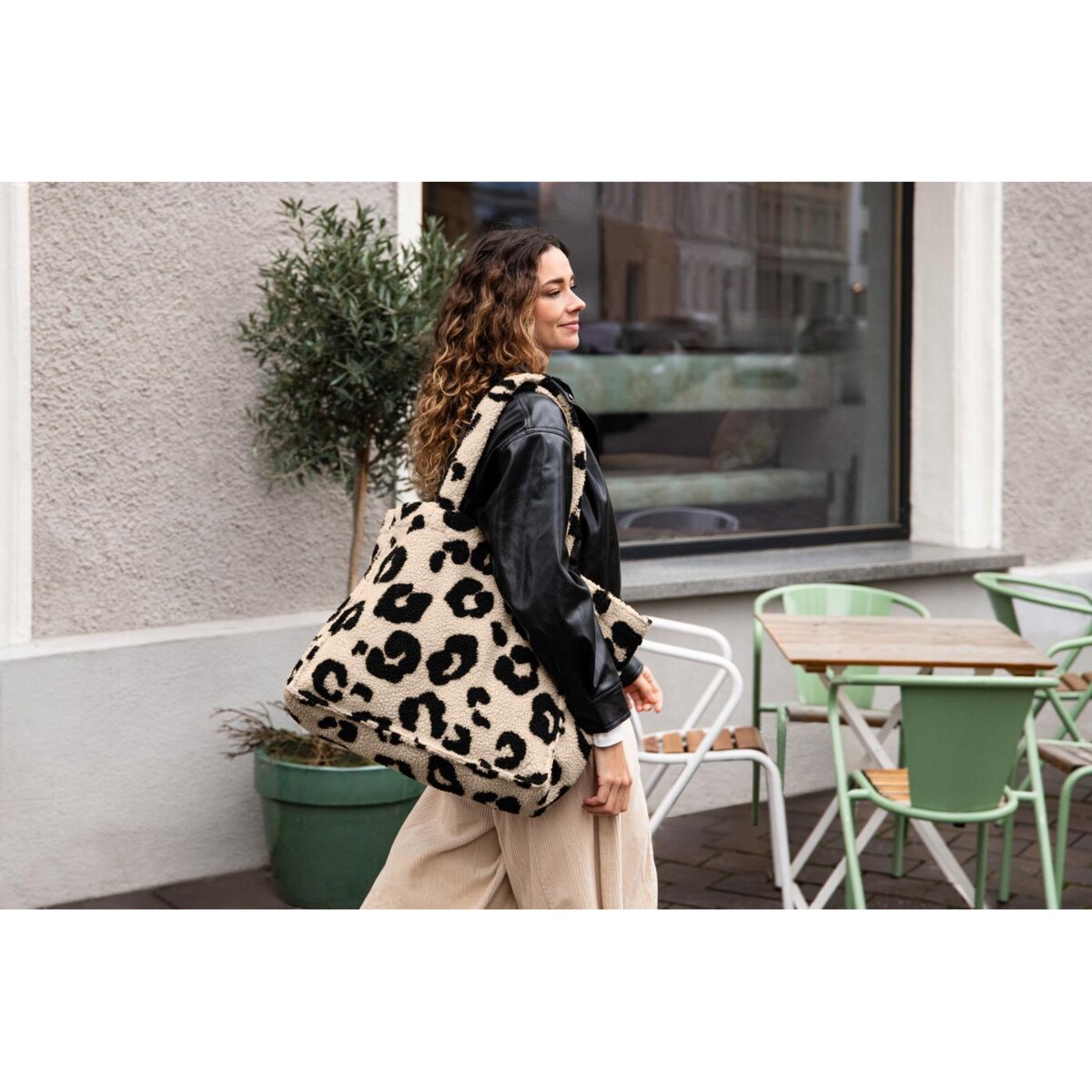 Torba SOFTSHOPPER, teddy leo cream