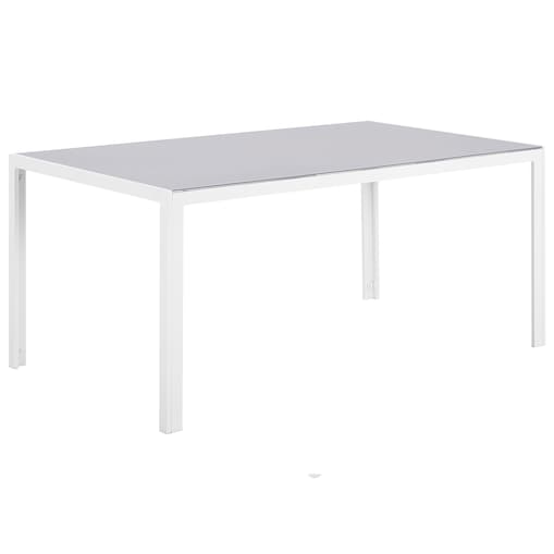 Stół ogrodowy CATANIA 160 cm 91 cm Szkło Szary