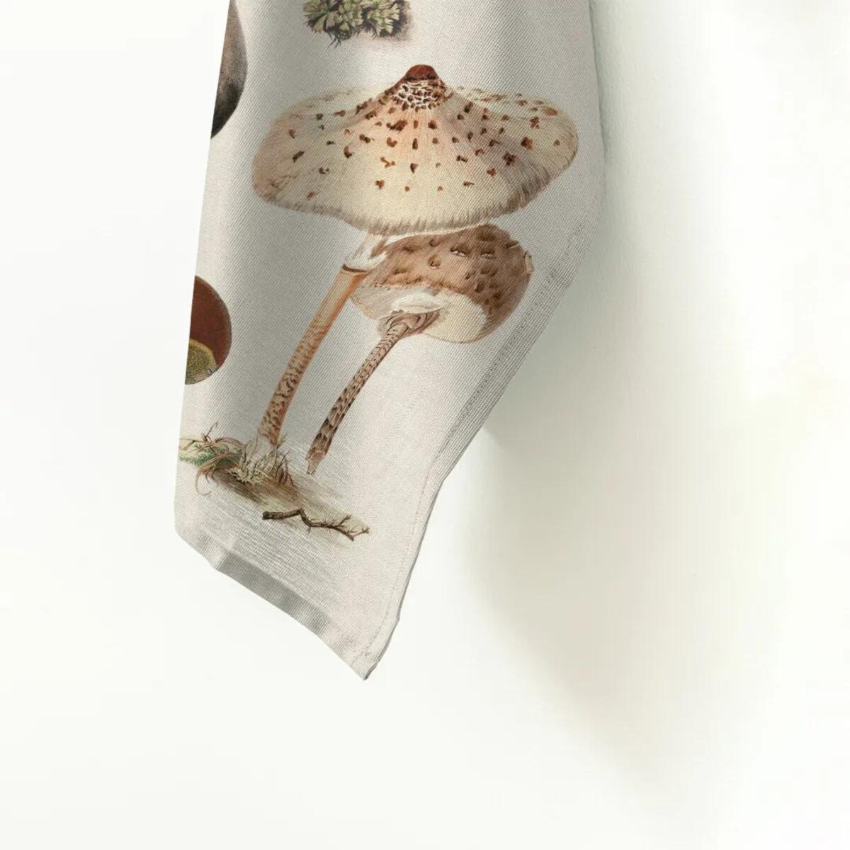 Lniany ręcznik kuchenny - Grzyby