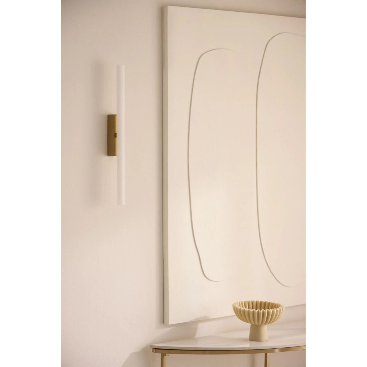 Lampa ścienna, kinkiet LED Ziraivo ze stali nierdzewnej, złoty