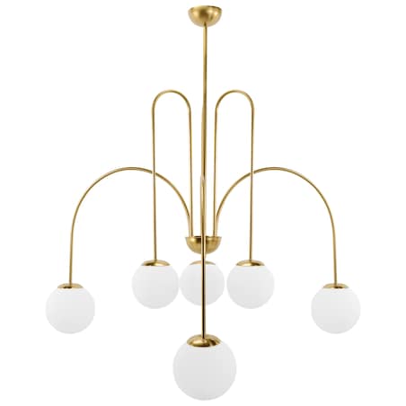 Lampa sufitowa wisząca złota APP1584-6CP