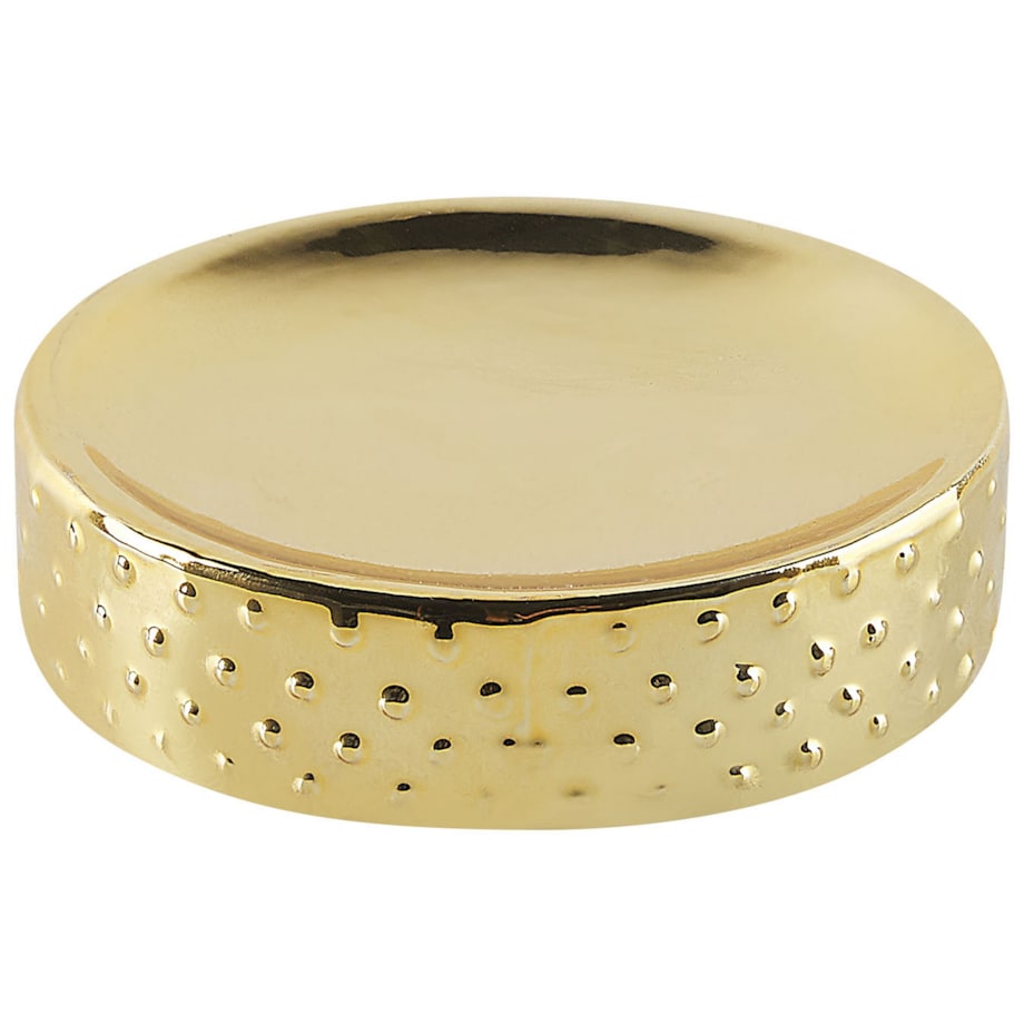 Zestaw akcesoriów łazienkowych 4 elementy CUMANA Ceramika Złoty