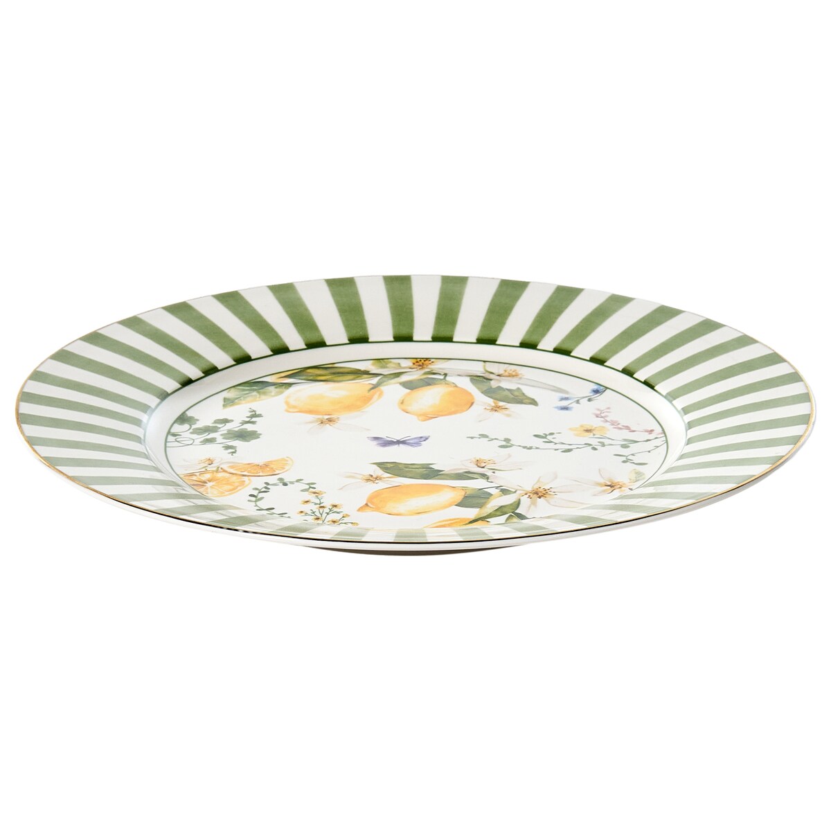Zastawa stołowa 20-częściowa LEMONGRASS Porcelana Biały/zielony