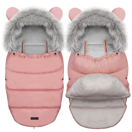 Śpiworek zimowy do wózka gondoli na sanki gruby Ricokids