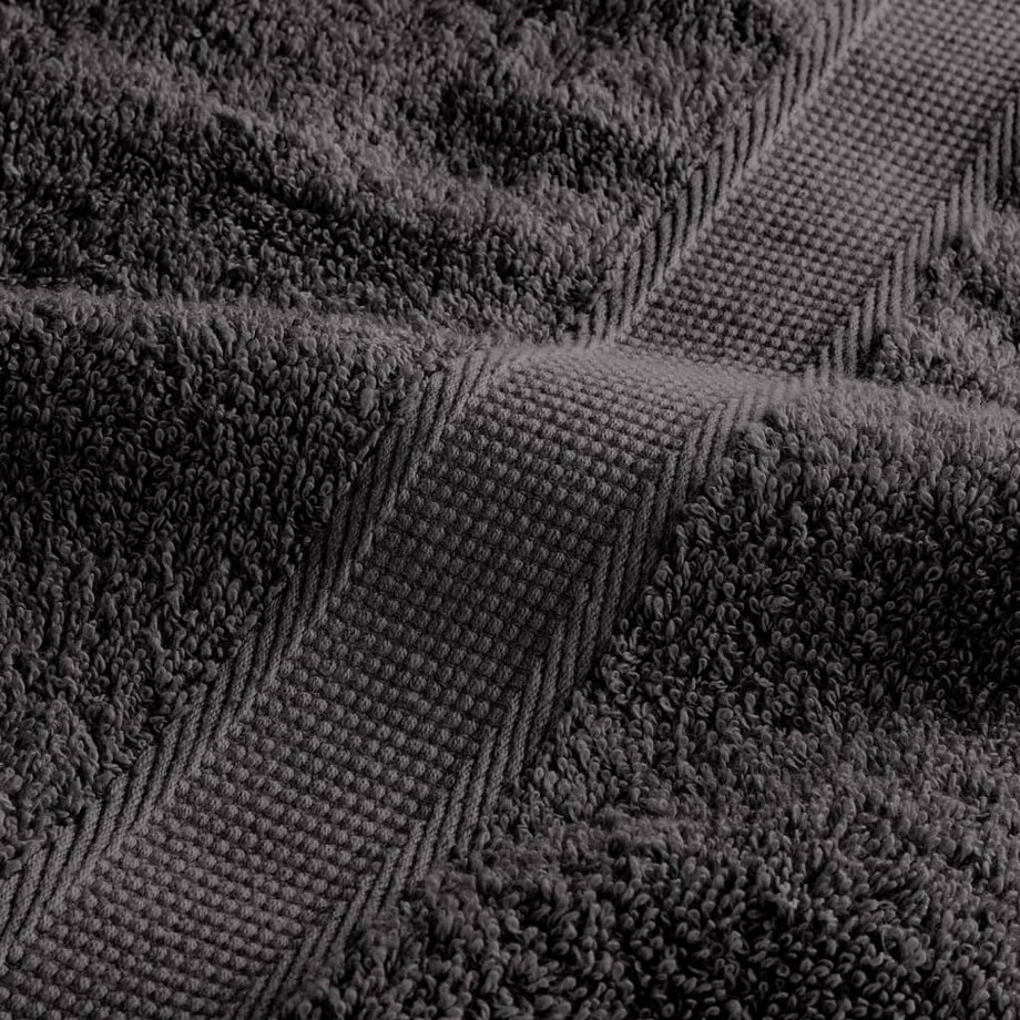 vidaXL Ręczniki premium SOLUND, 4 szt., antracytowe, 80x200 cm