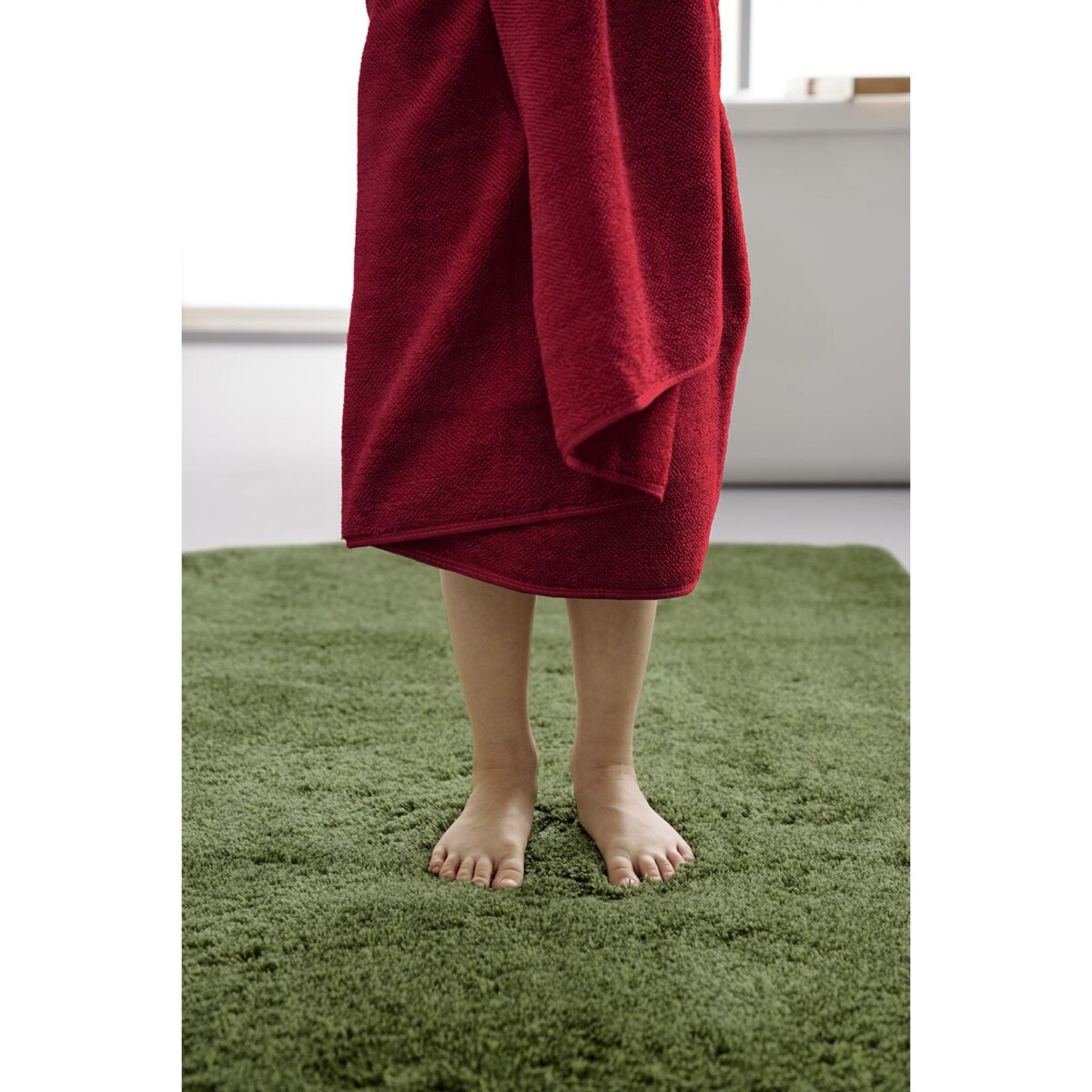 Kleine Wolke Chill Komplet 4 cz. ręczników ciemnoczerwony 2 x 50x100 cm + 2 x 70x140 cm  100% bawełna, Eco Living