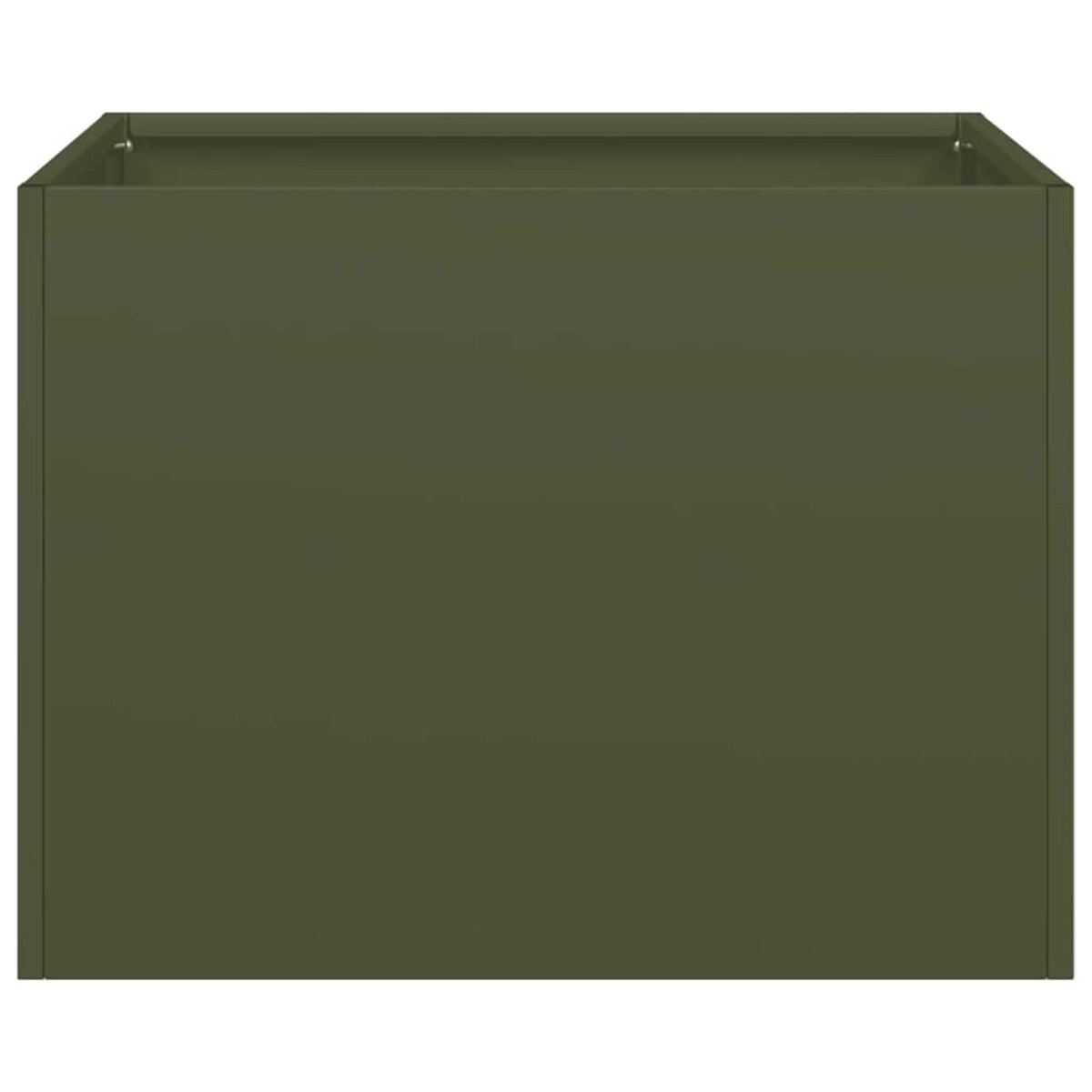 vidaXL Doniczka Oliwkowo-zielona 40x40x30 cm Stal