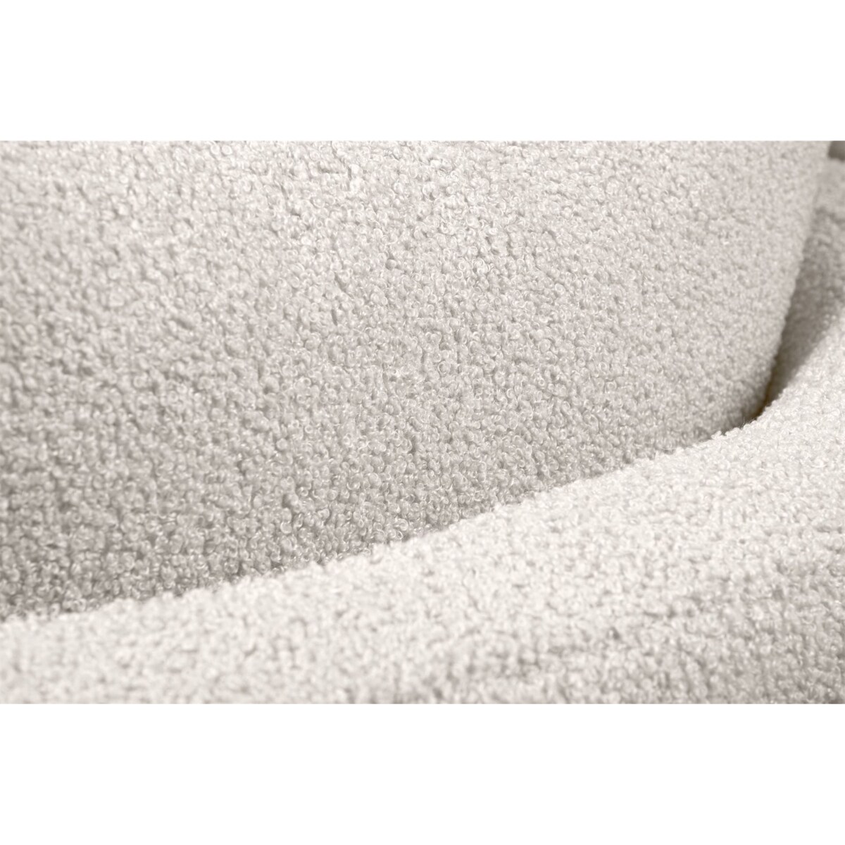 KONSIMO RAGGI Fotel obrotowy baranek biały