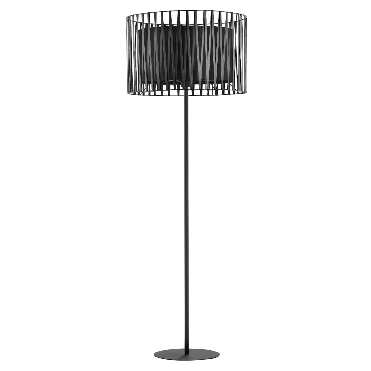 Stojąca lampa geometryczny klosz Harmony 2899 TK Lighting z tkaniny ...