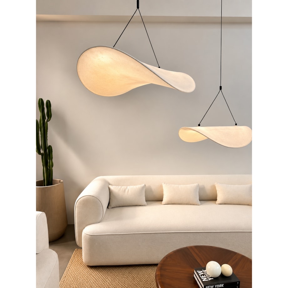 Lampa wisząca Hikari L biała Monnarita