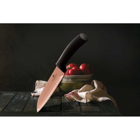 Zestaw noży w stojaku komplet noże BERLINGER HAUS Rosegold Metallic Line