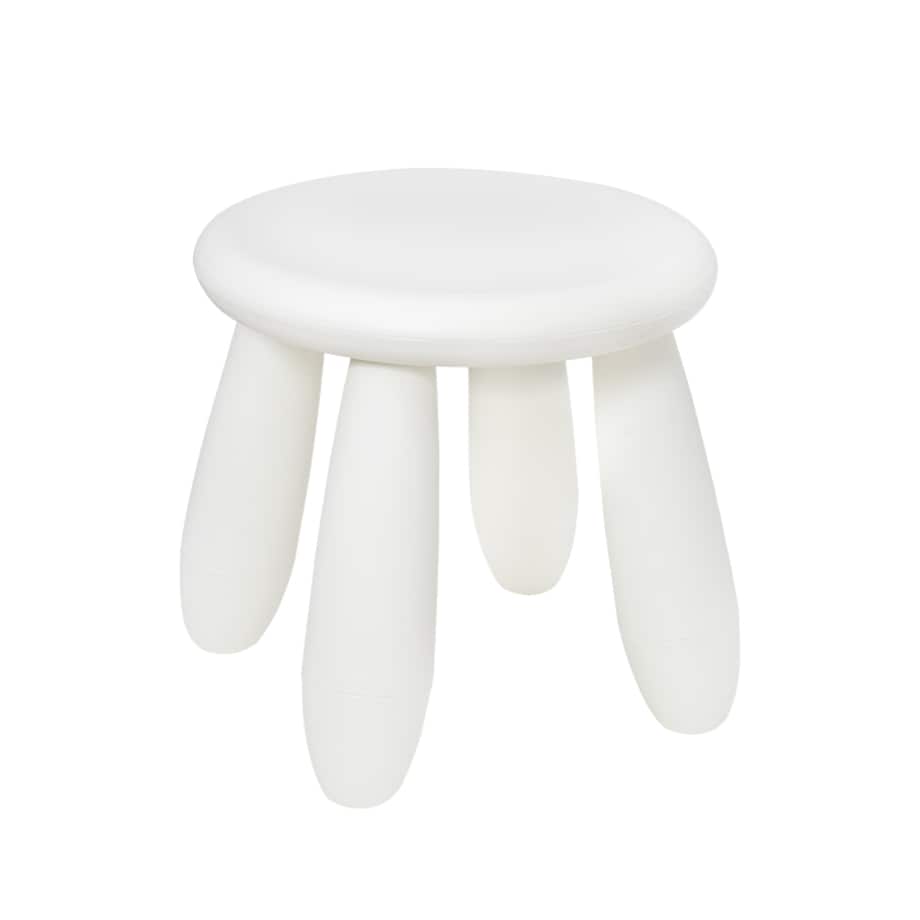 Krzesełko dla dzieci plastikowe stołek dziecięcy biały