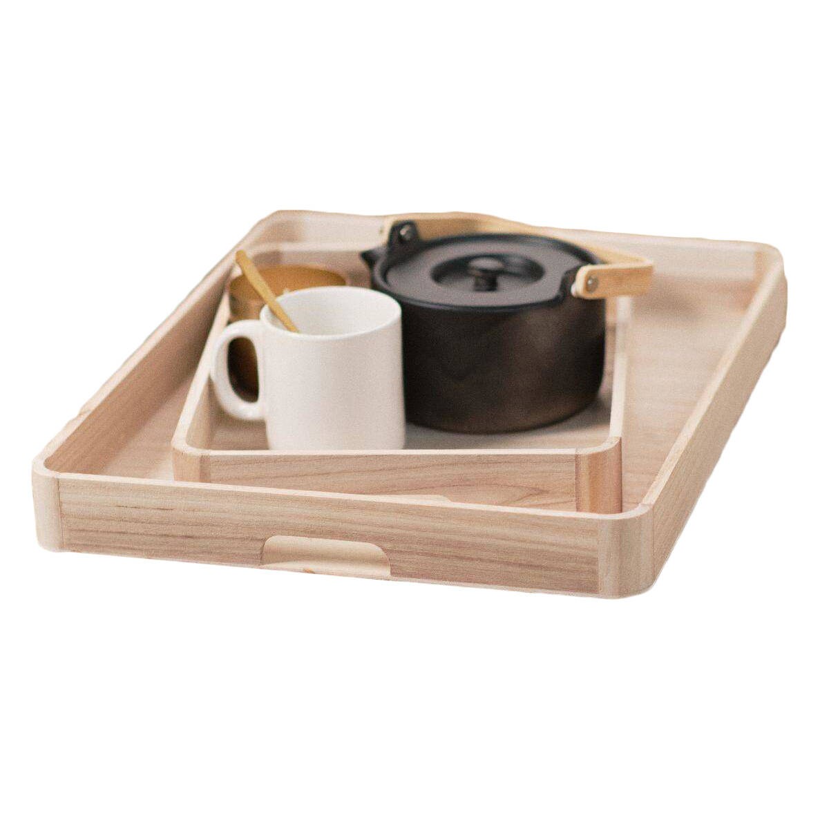 Taca drewniana Indies, 2 podstawki