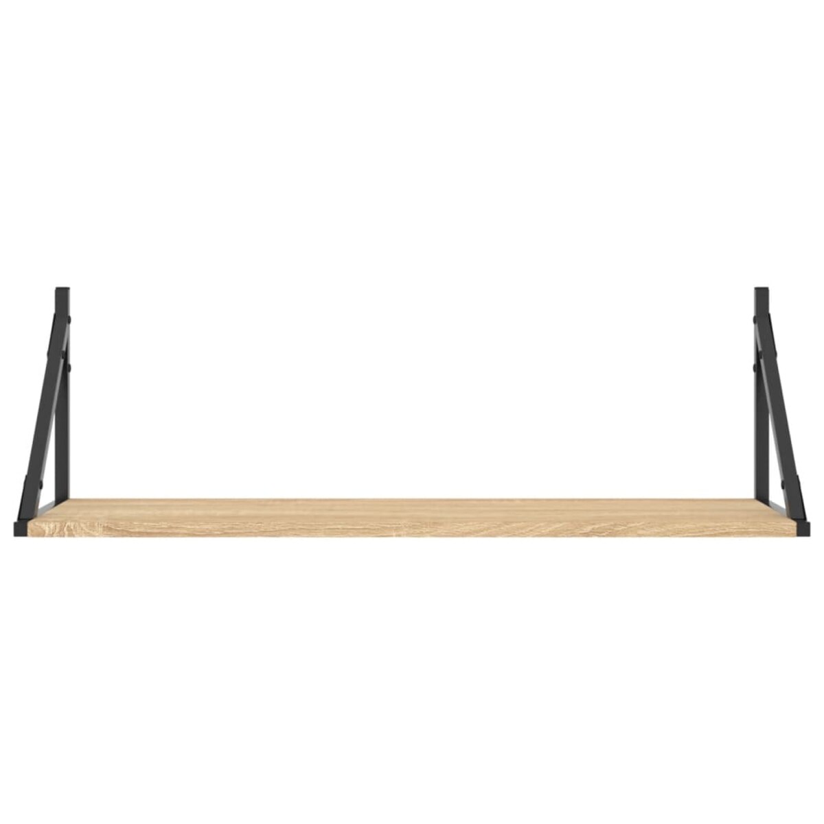 vidaXL Półki ścienne 2 szt. Dąb Sonoma 80x25x25,5 cm Drewno klejone