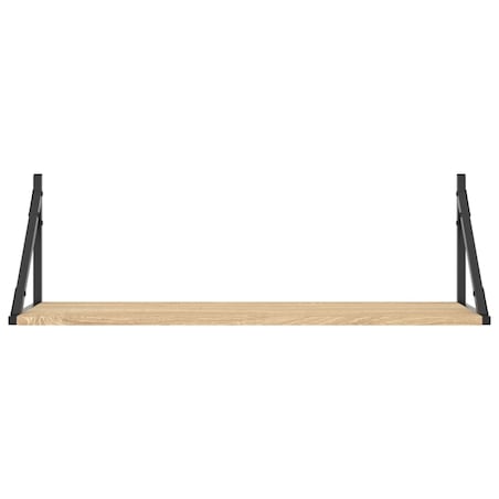 vidaXL Półki ścienne 2 szt. Dąb Sonoma 80x25x25,5 cm Drewno klejone