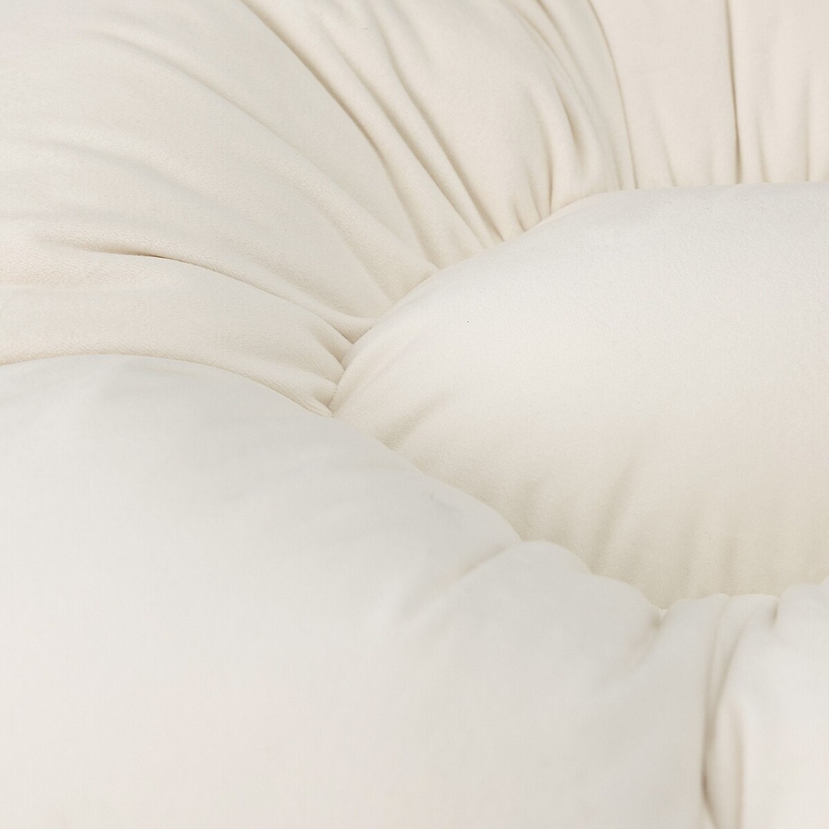 Poduszka kwiatek Mia, śmietankowa biel, 45 cm, Posh Velvet