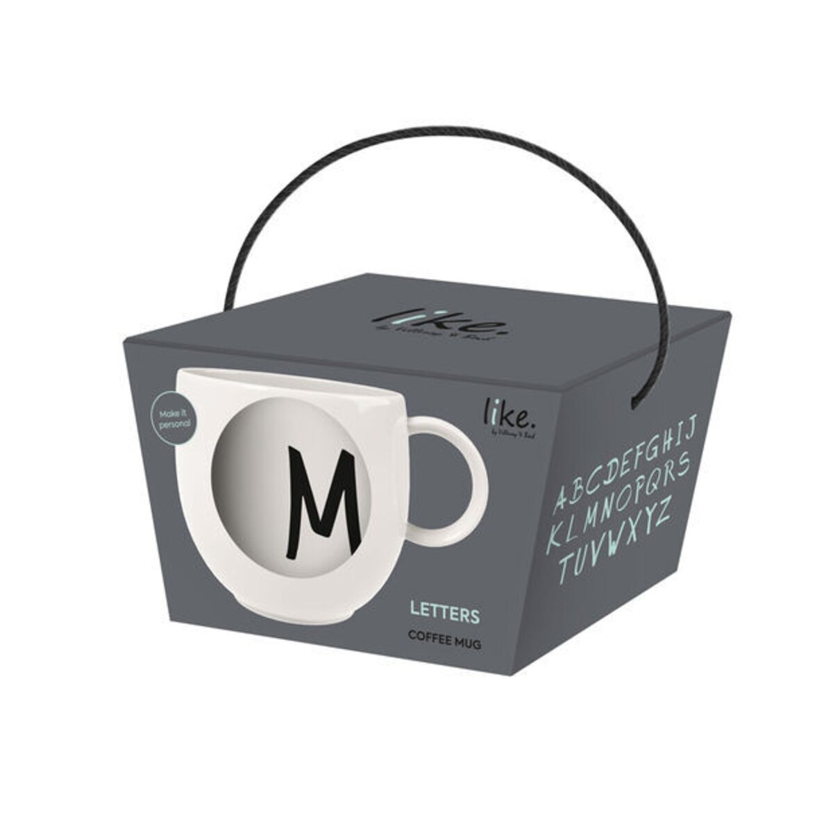 Kubek z literą M Letters, Villeroy & Boch