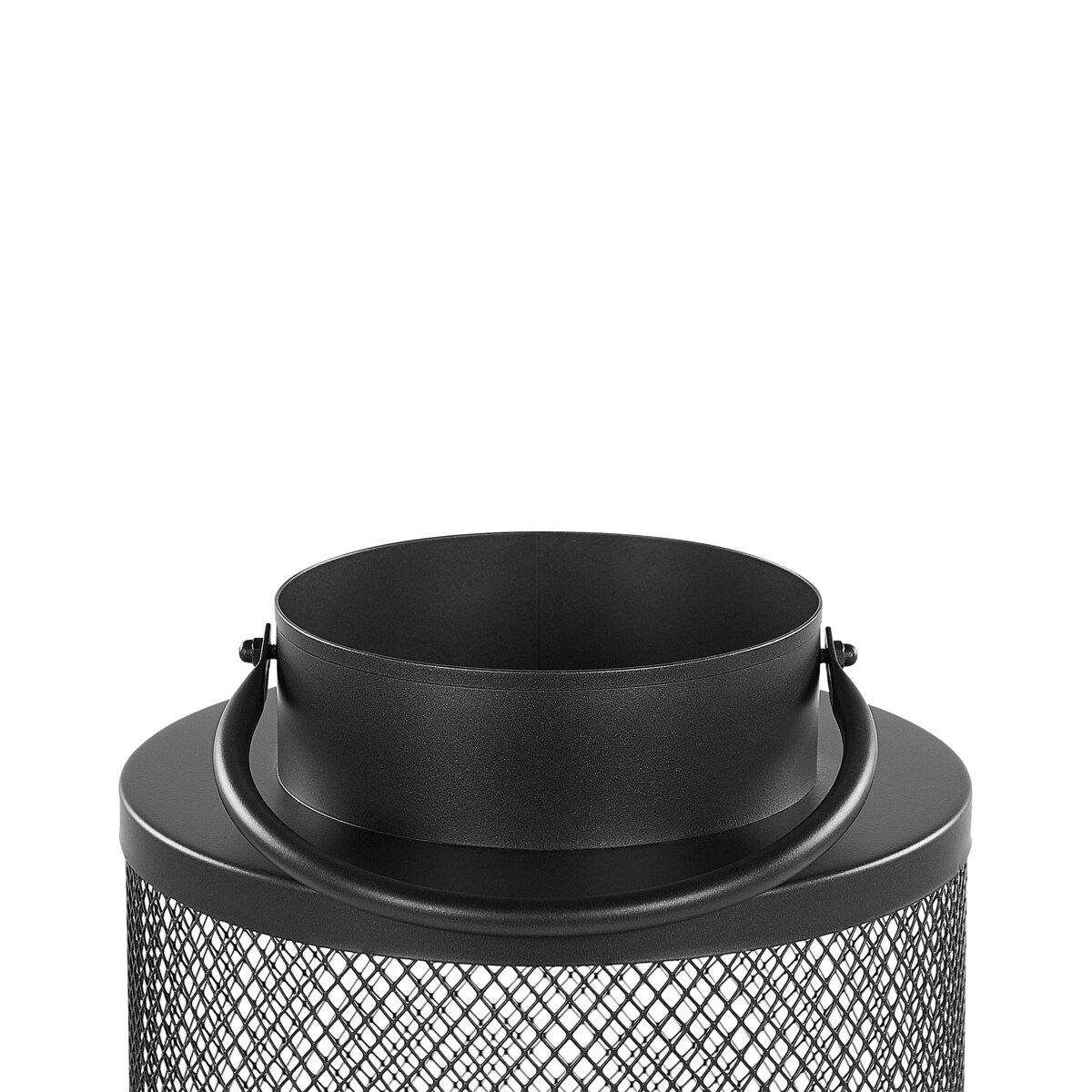 Lampion metalowy 19 cm czarny YAMDENA