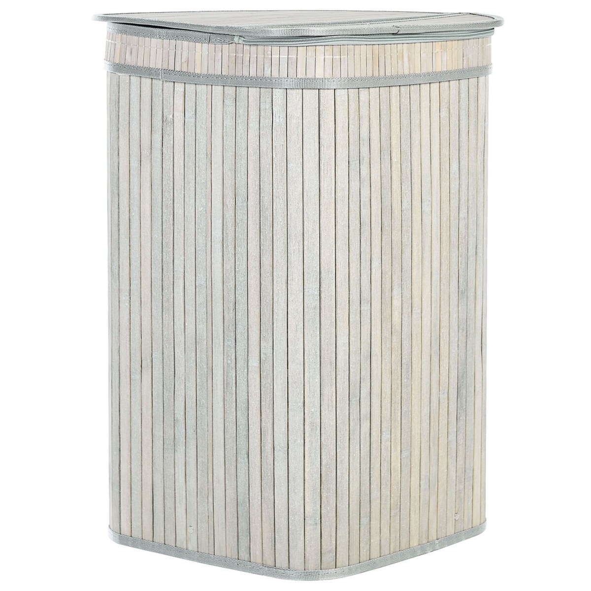 Kosz bambusowy z pokrywką szary BADULLA