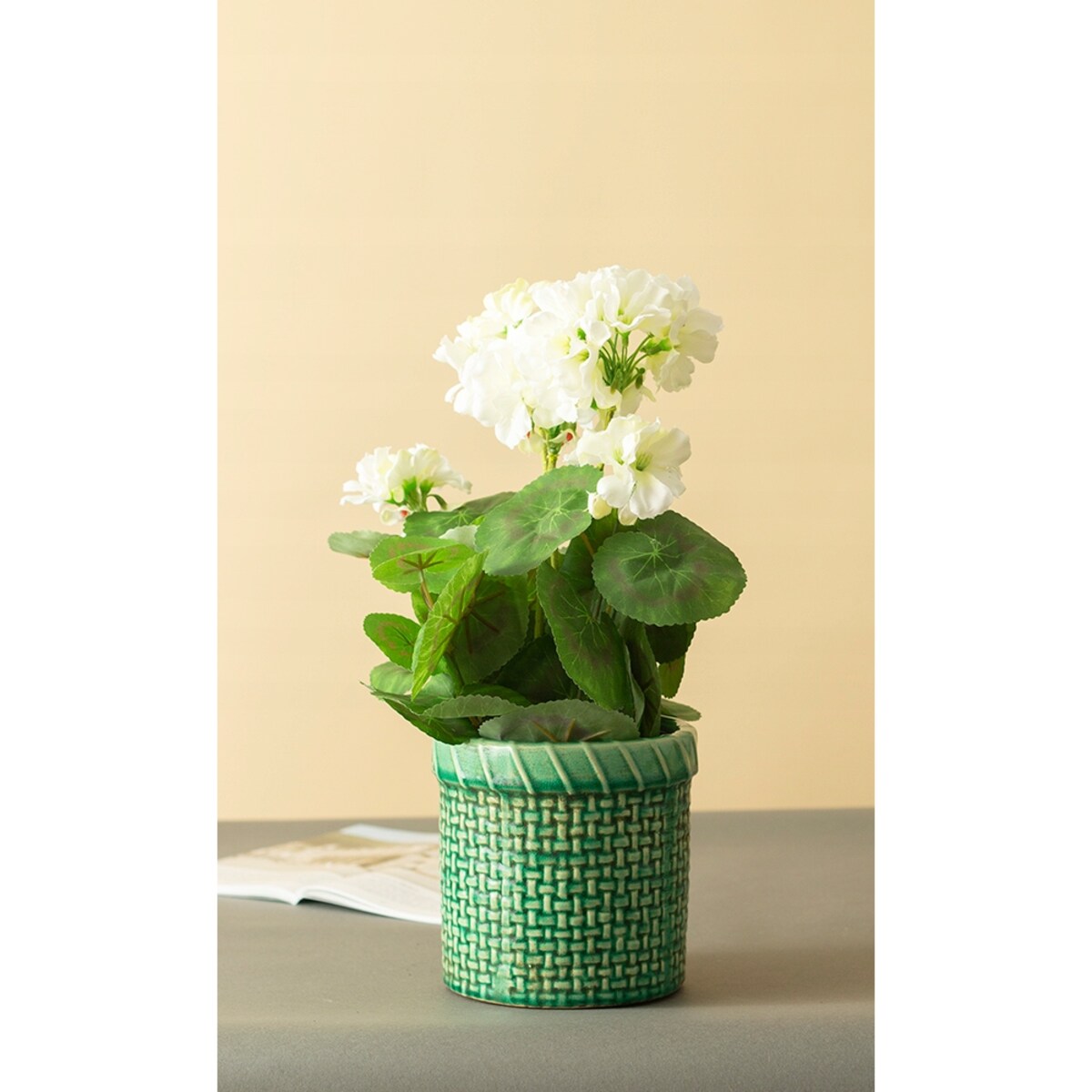 DONICA KOSZ ceramiczna ciemna zieleń śr. 13cm