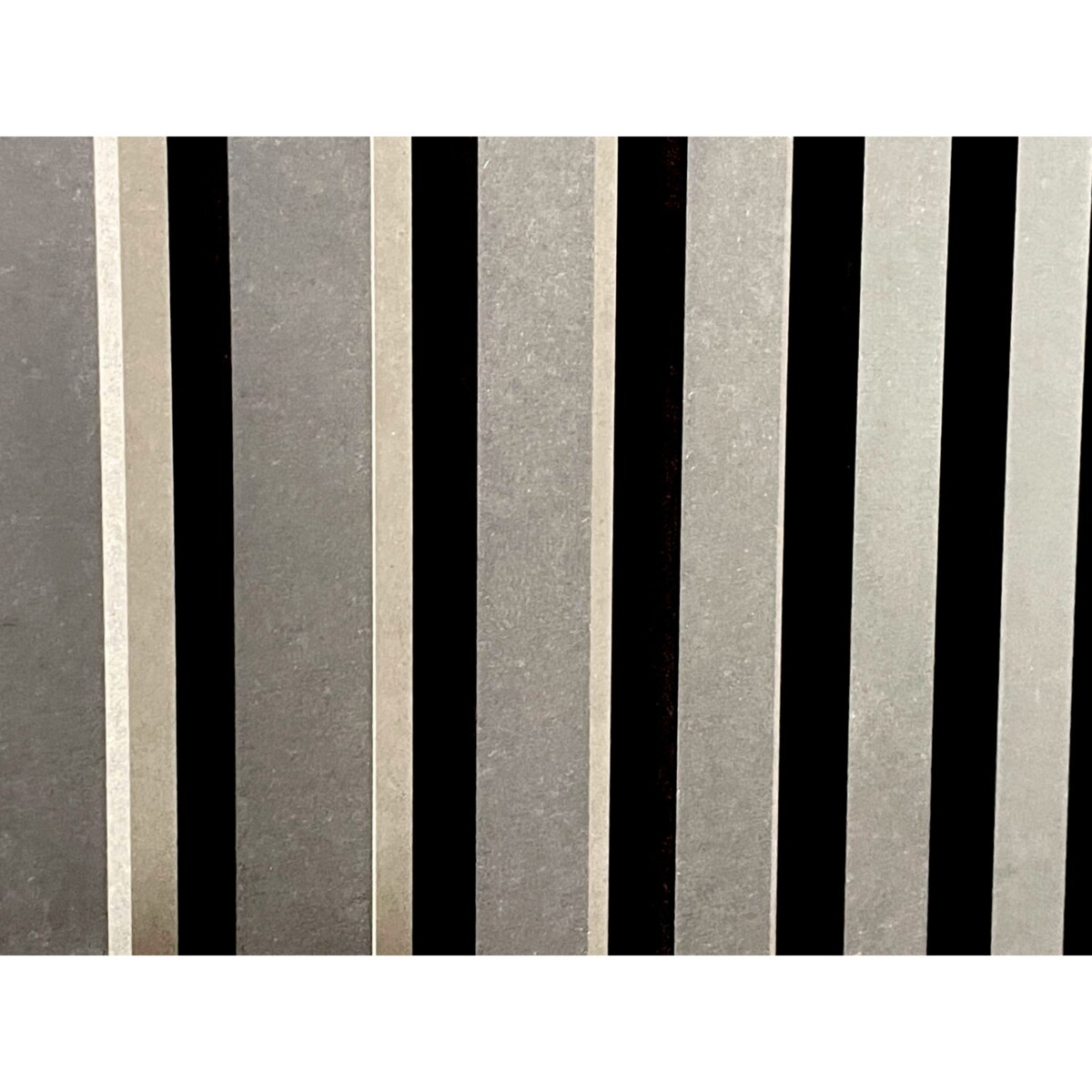 Czarny panel Zegar w Lamelach 155x30cm