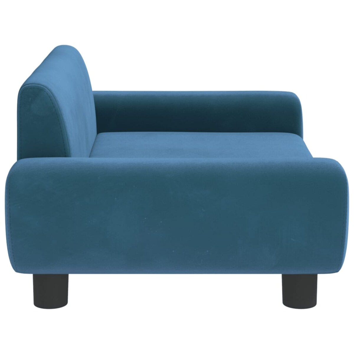 vidaXL Sofa dla dzieci, niebieska, 70x45x33 cm, aksamit