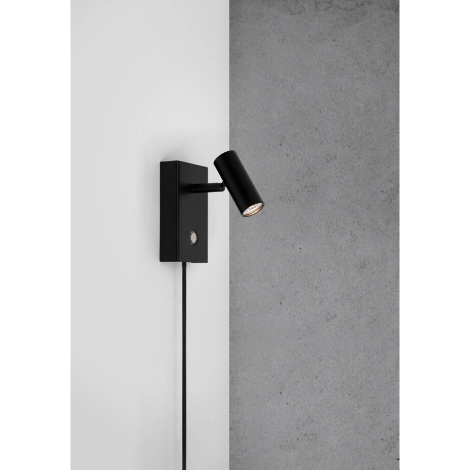 Dotykowy kinkiet Omari 2112231003 Nordlux regulacja tuba czarna