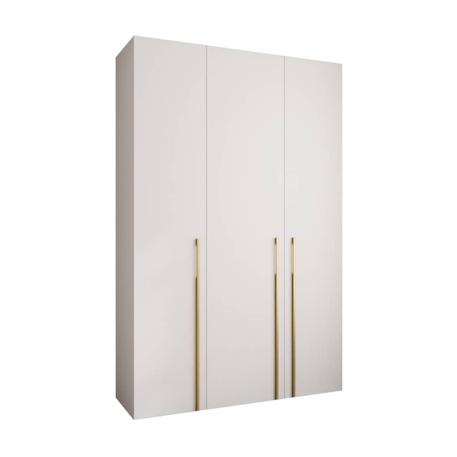 Szafa trzydrzwiowa Como 3 160 gł.40 biały+złoty