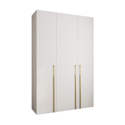 Szafa trzydrzwiowa Como 3 160 gł.40 biały+złoty