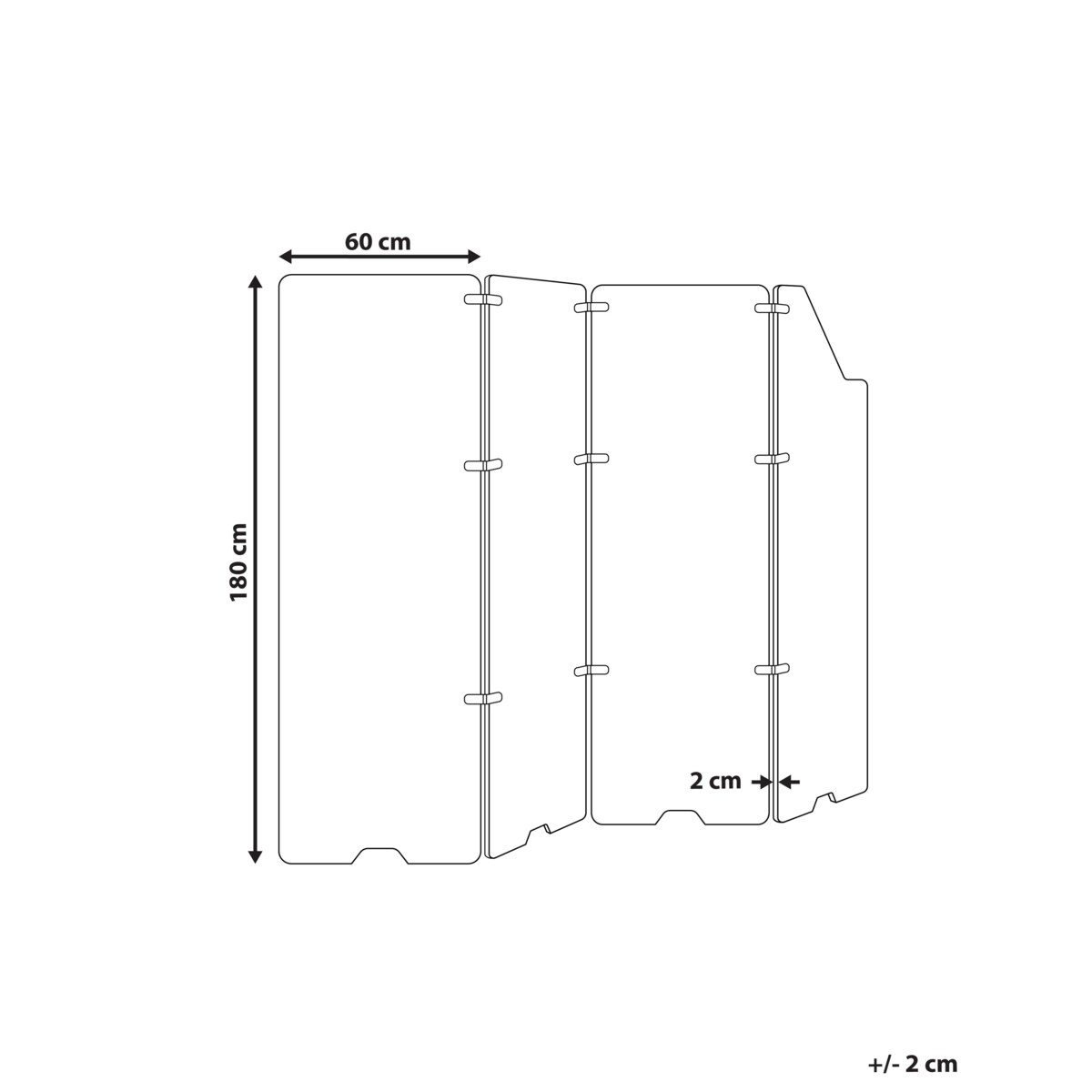 4-panelowy parawan pokojowy STARRY Granatowy 240 cm 180 cm