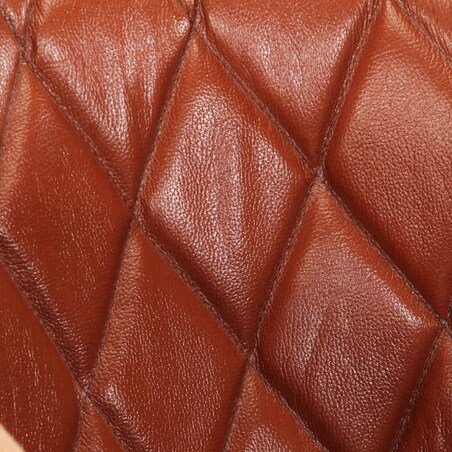 vidaXL Fotel klubowy, brązowy, skóra naturalna i lite drewno mango