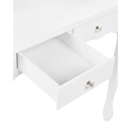 Toaletka z lustrem i stołkiem DIVA Biały