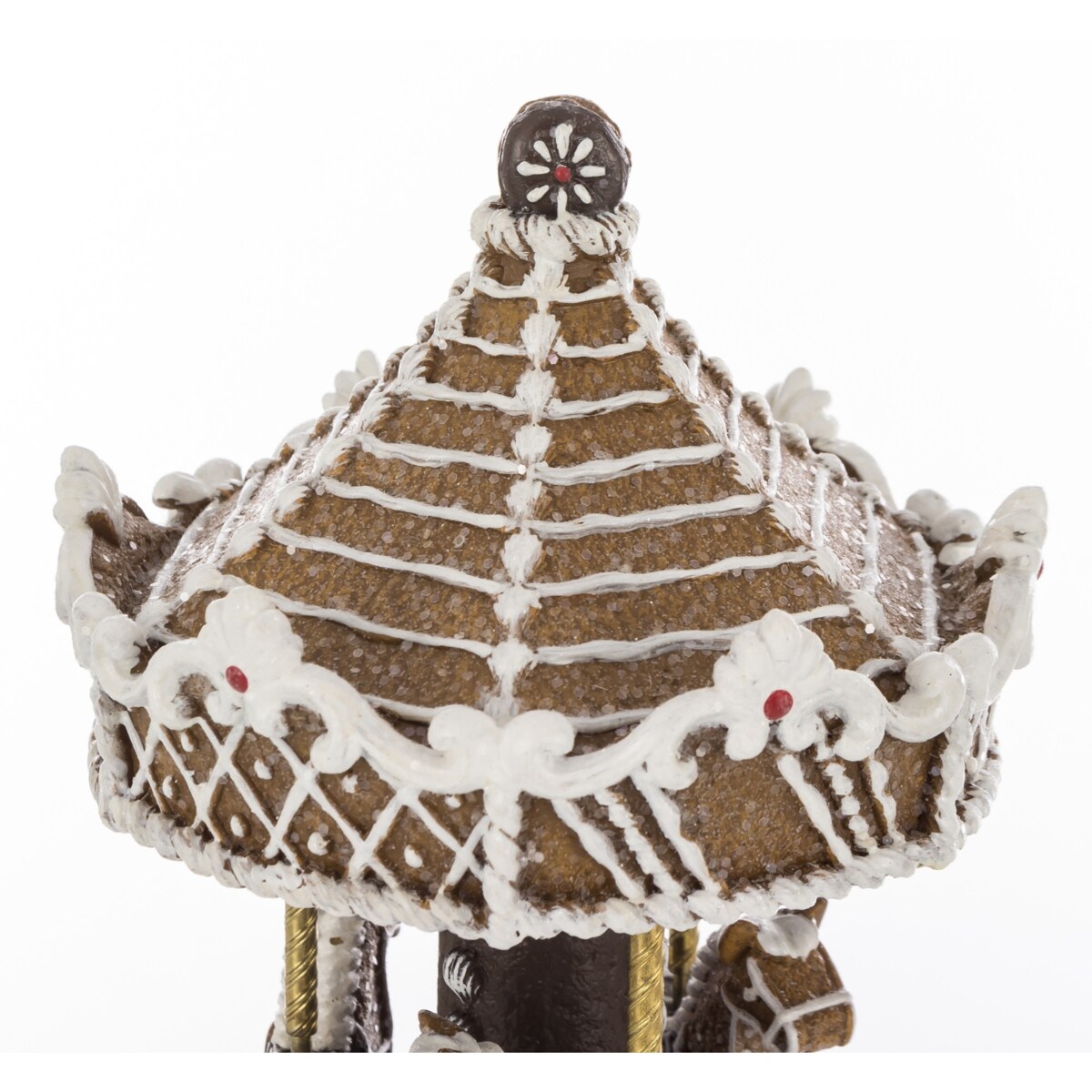 Karuzela z pozytywką brązowa 22x11,5 cm