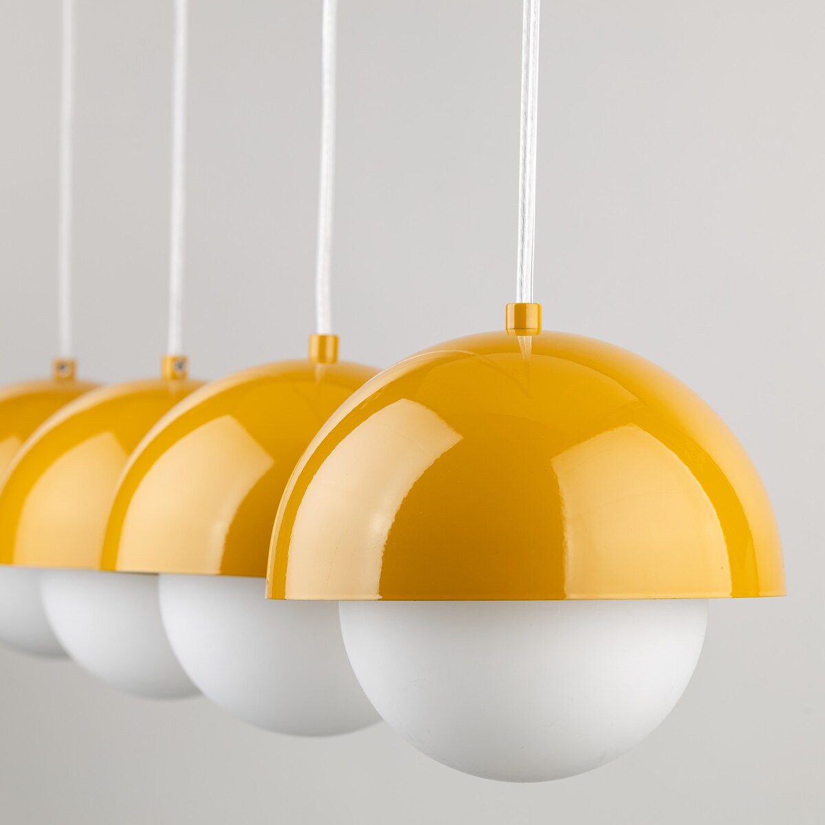 Lampa wisząca TK Lighting BONO OCHRA 10267 4xG9 ochra-biała regulowana do salonu i jadalni