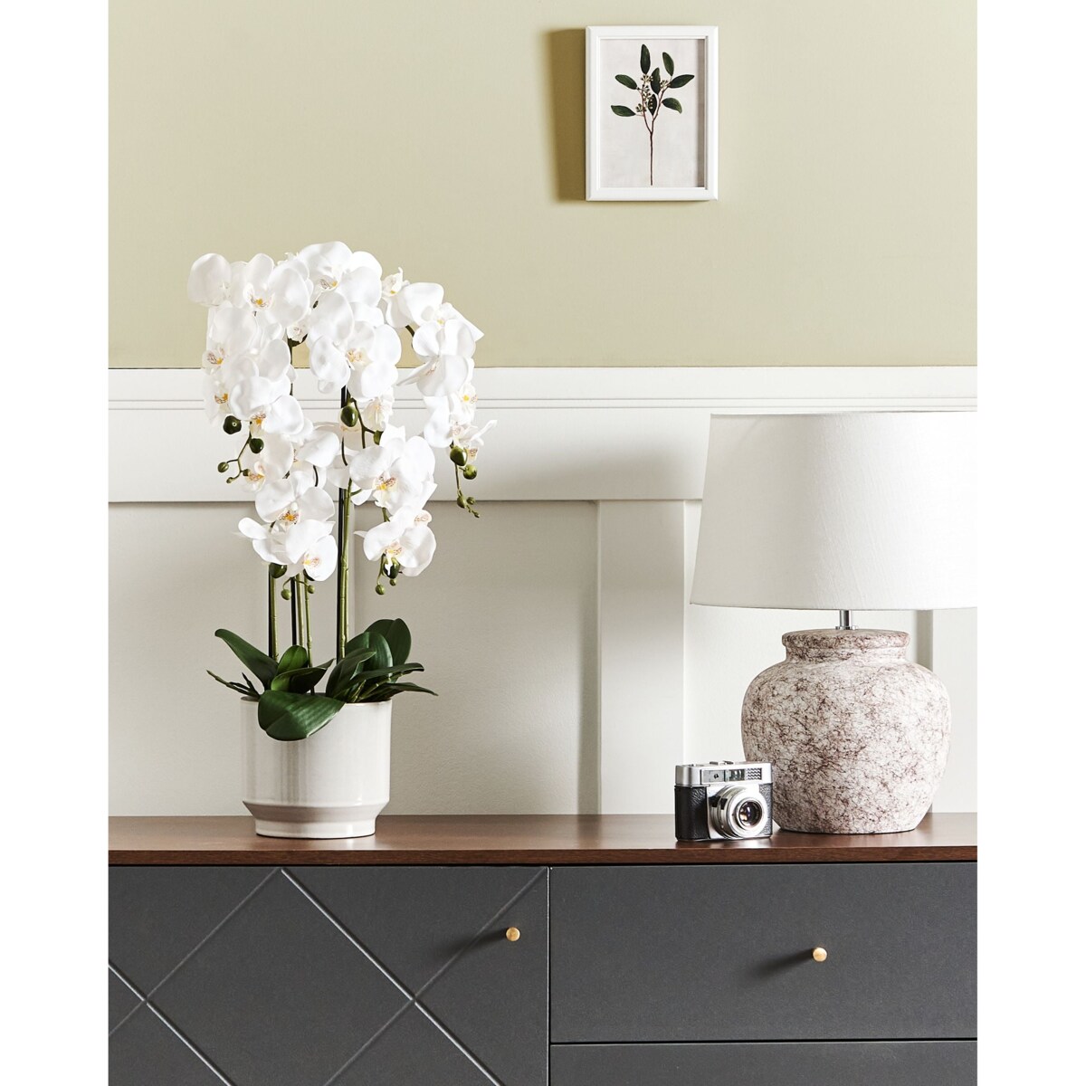 Sztuczna roślina ORCHID 65 cm Biały