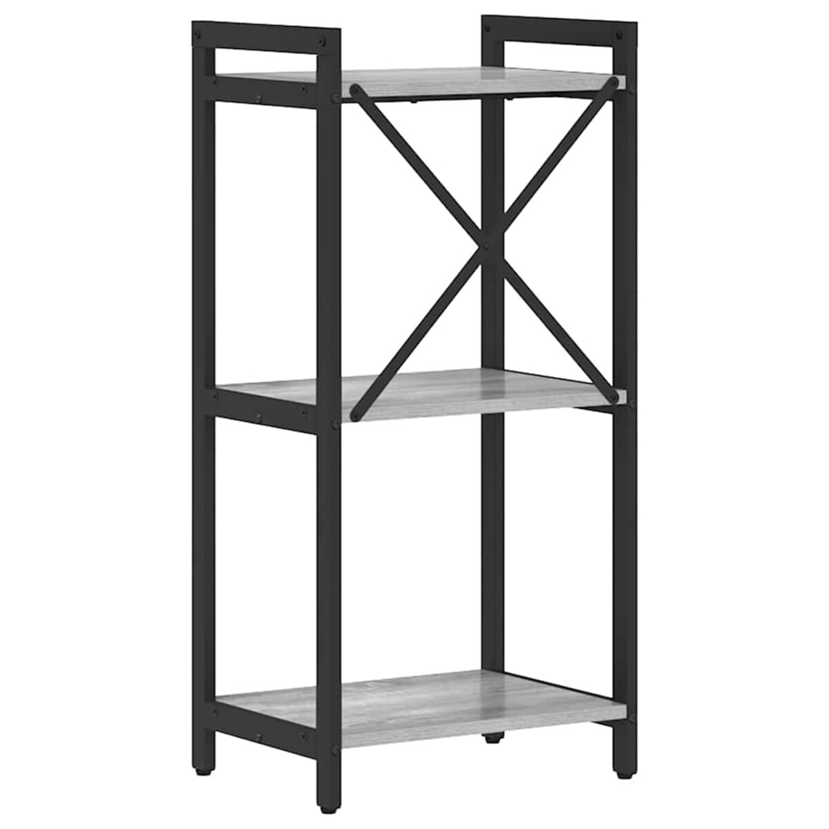 vidaXL Półka na książki Szary dąb sonoma 40 x 30 x 83 cm