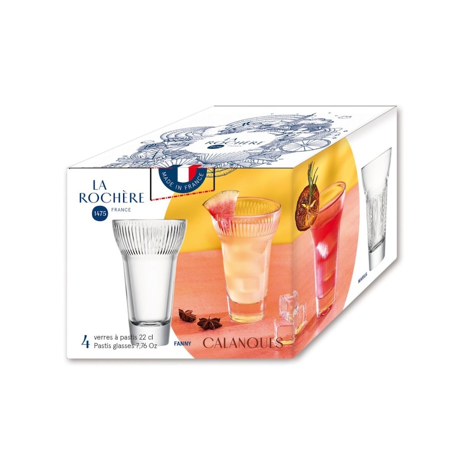 Szklanki 4 szt. 200 ml Calanques