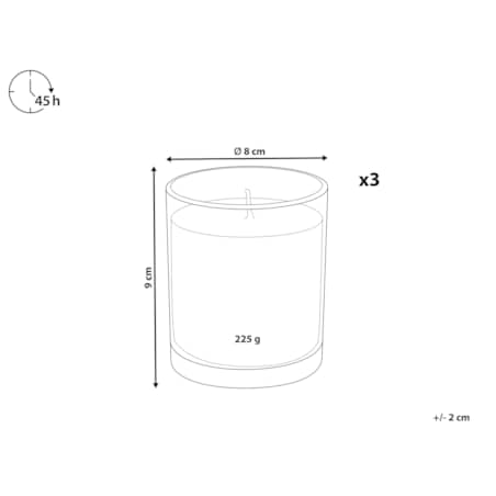3 świece zapachowe sojowe biała herbata/ lawenda/ jaśmin COLORFUL BARREL