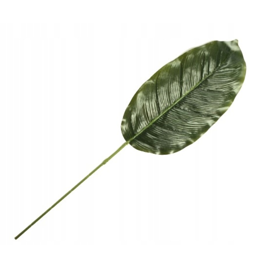 DŁUGI SZTUCZNY LIŚĆ ZIELONY na bukiet stroik 1x