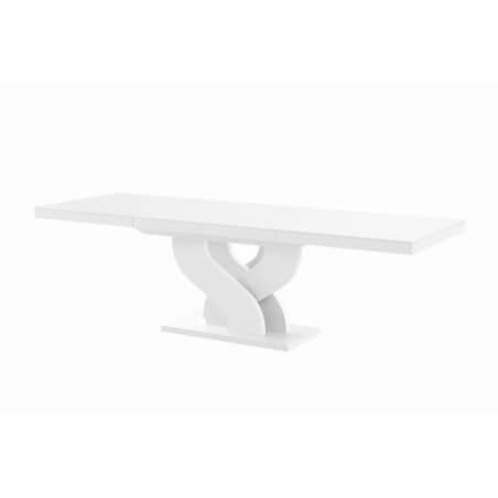 Stół BELLA 160(256)x89 biały połysk rozkładany