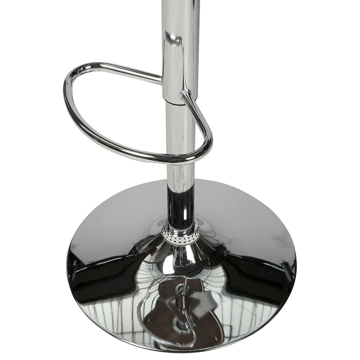 Zestaw 2 krzeseł barowych BAKU Ekoskóra Obrotowy Czarny