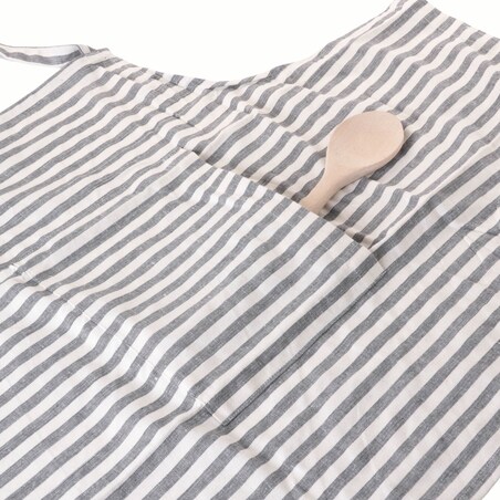 Fartuch kuchenny w paski, regulowany, męski lub damski