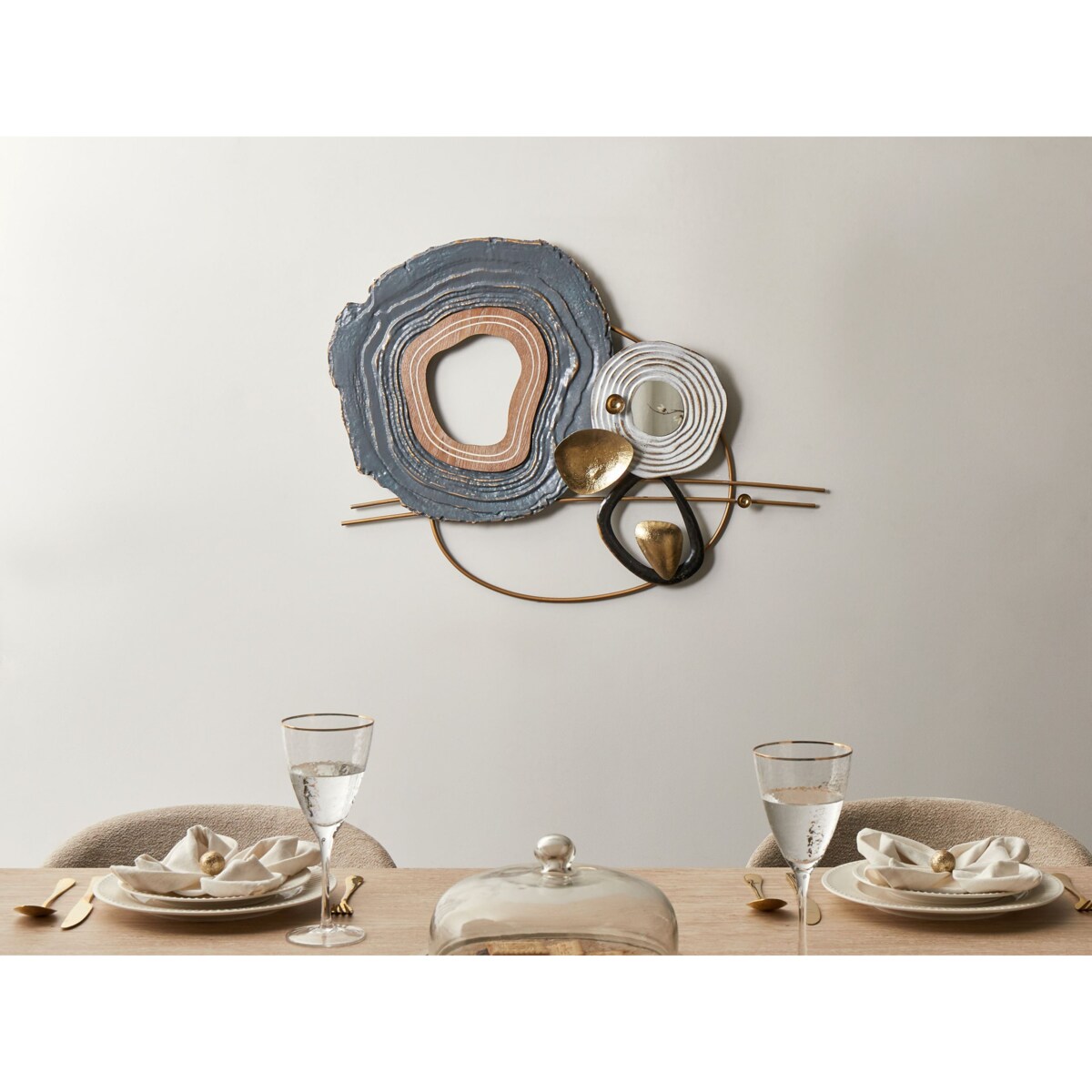 Dekoracja ścienna NEPTUNIUM 62 cm Metal Kolorowy