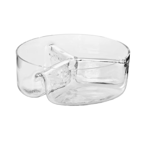 Salaterka szklana trójdzielna 18 cm Krosno